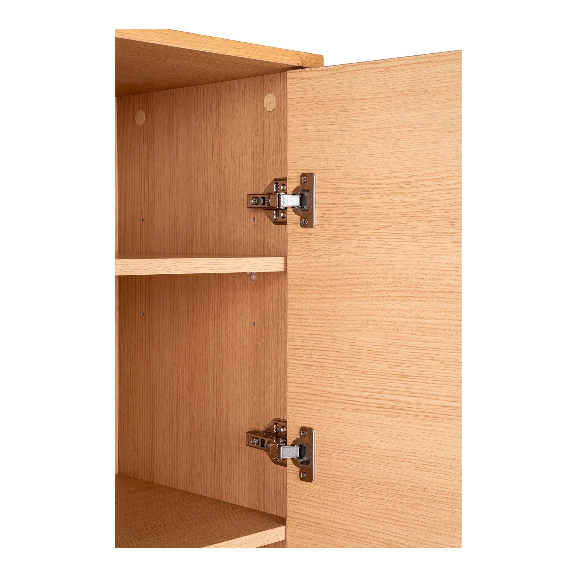 Komoda wysoka 2-drzwiowa KYOTO SZ80 G40 W130 dąb naturalny, czarny - 3002000