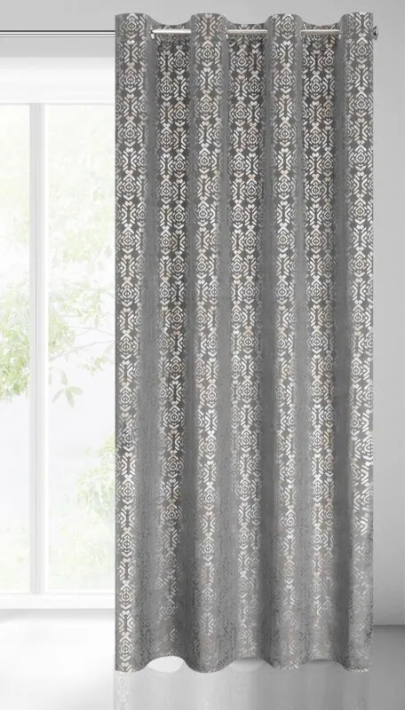 ZASŁONA GOTOWA LAURA 140X250 CM STALOWY - EU_388502