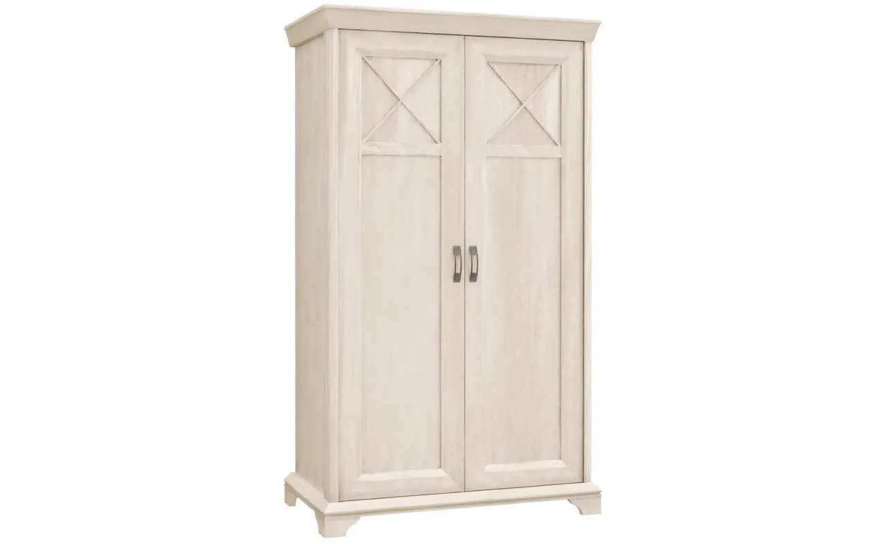 Szafa 2-drzwiowa KASHMIR drążek półki 210x123 pinia biała beżowa Meble, Szafa, Szafka, Gabinet