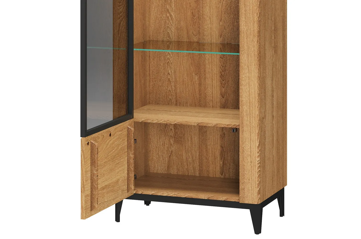 Witryna 1-drzwiowa PORTO 10 lewa/prawa - dąb złoty - TH-100-1609