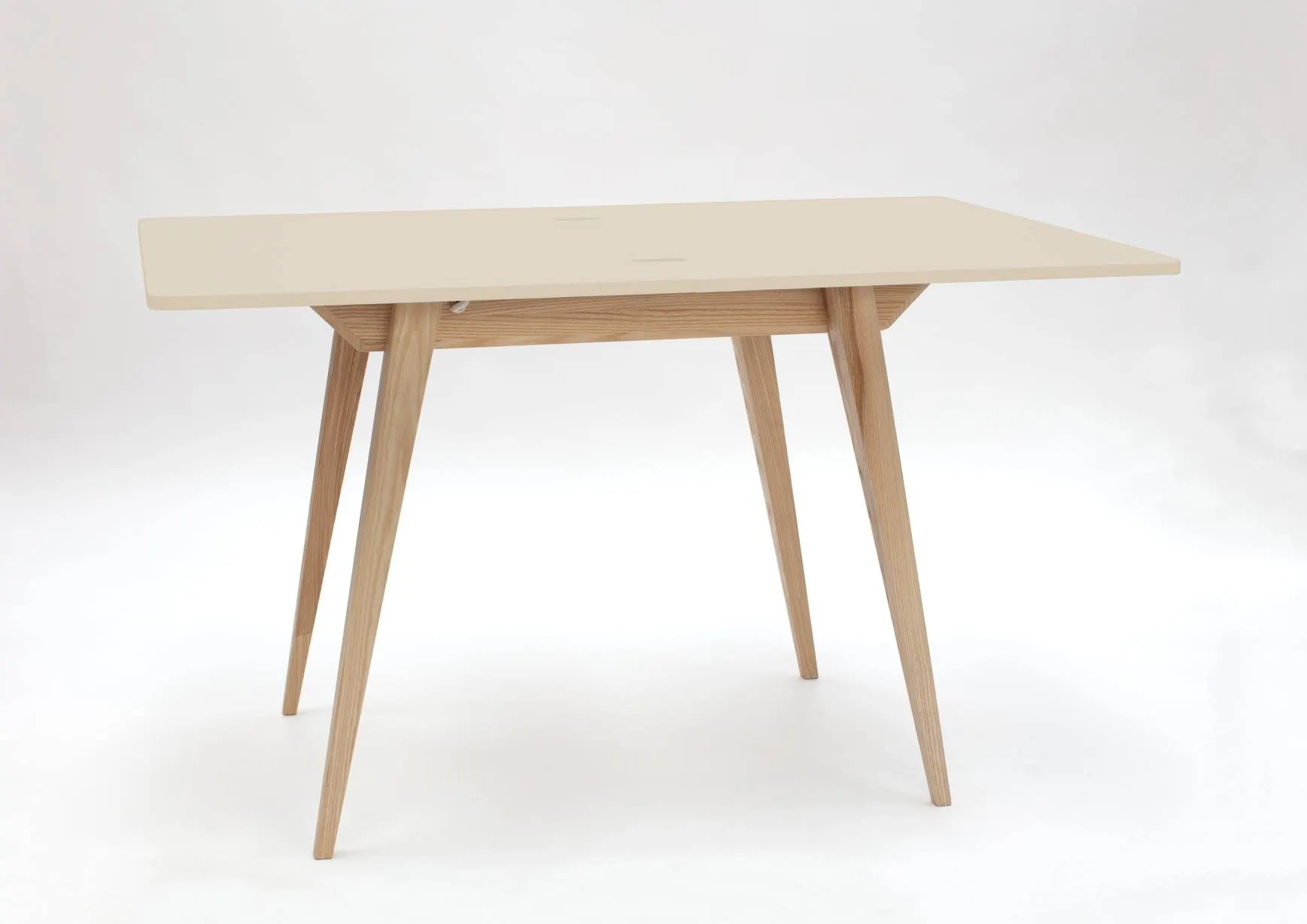 Stół rozkładany ENVELOPE 65x90-130cm kremowy naturalny - NRAGABATE_E2