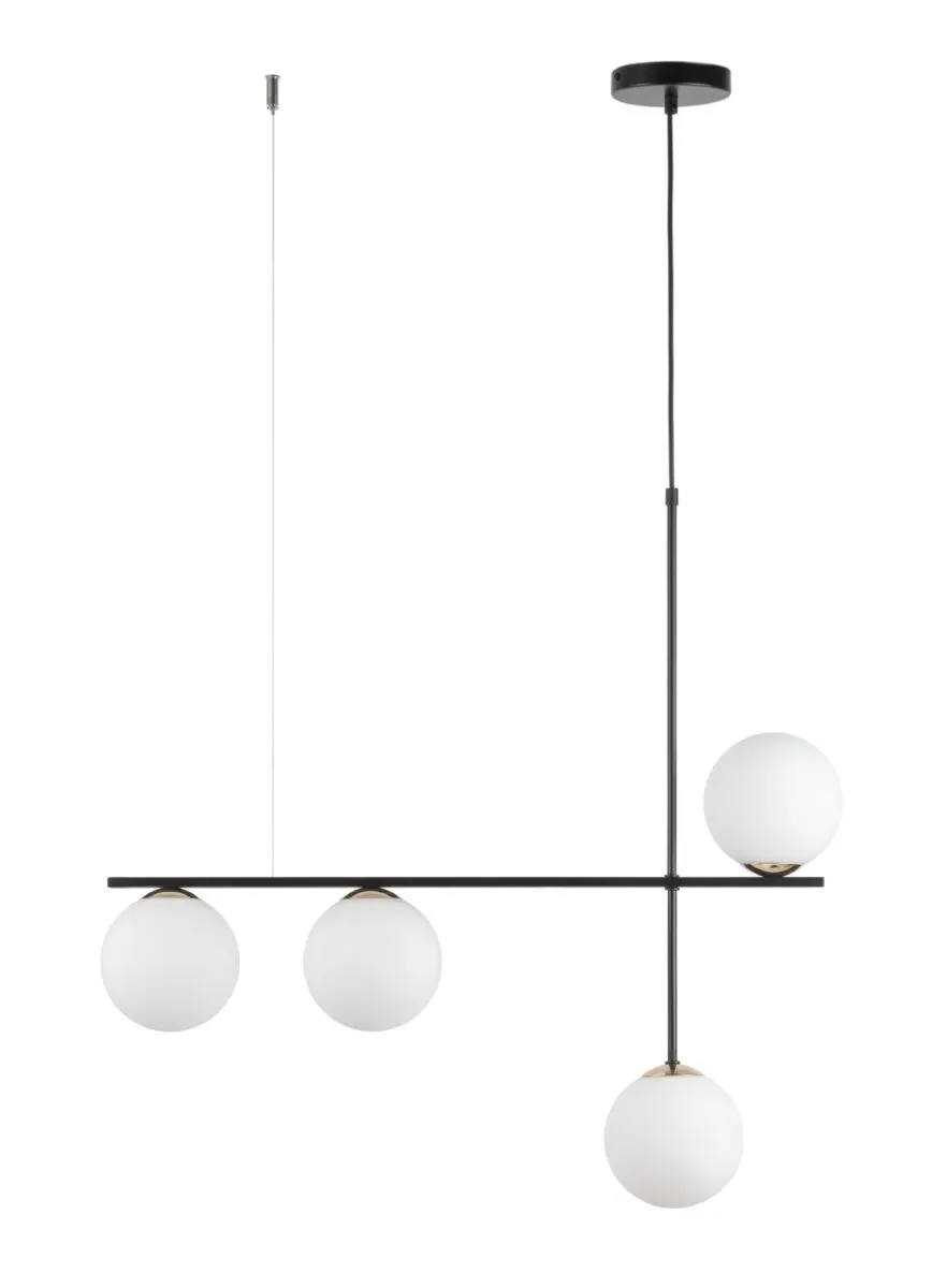 Lampa wisząca SILIA 4 czarna