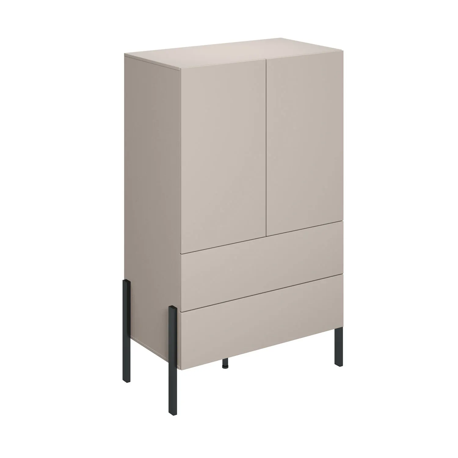 Bieliźniarka 2-drzwiowa z szufladami JUKON S 90x150 kaszmirowa Meble, Gabinet, Szuflada, kredens