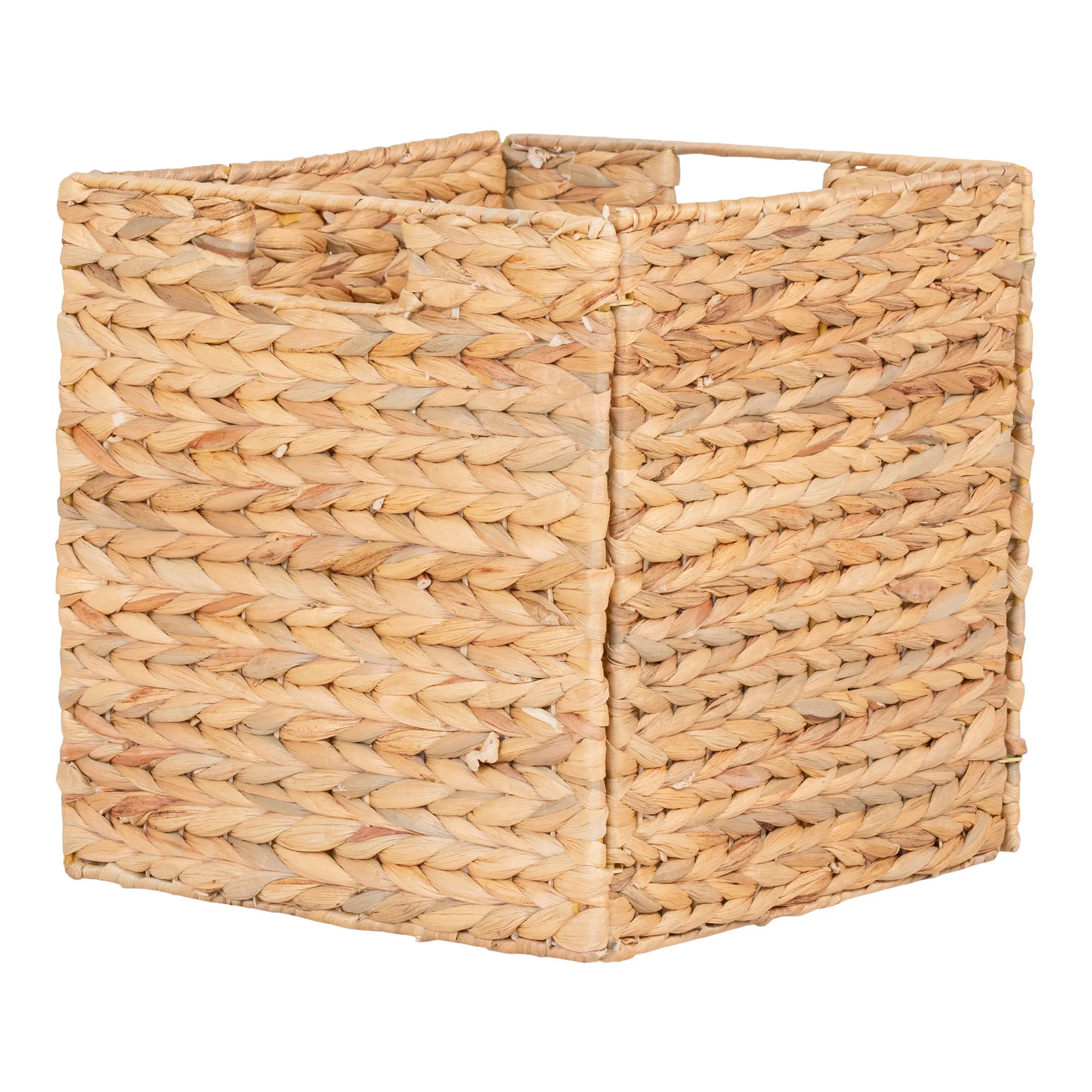 Kosz składany PASSO hiacynt wodny 30x30x30 cm naturalny