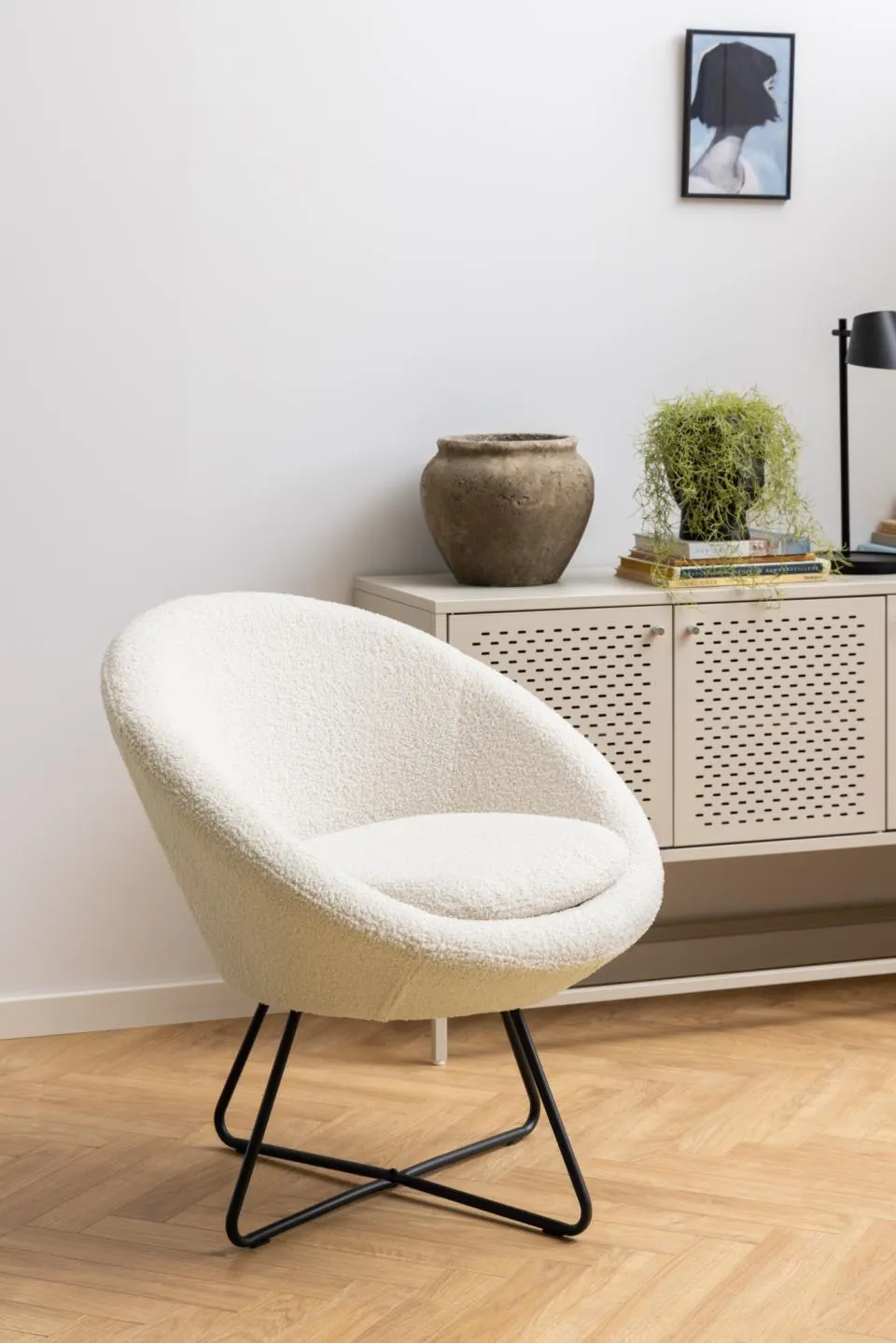 Fotel wypoczynkowy MOZAIC Kremowy - 0000096954