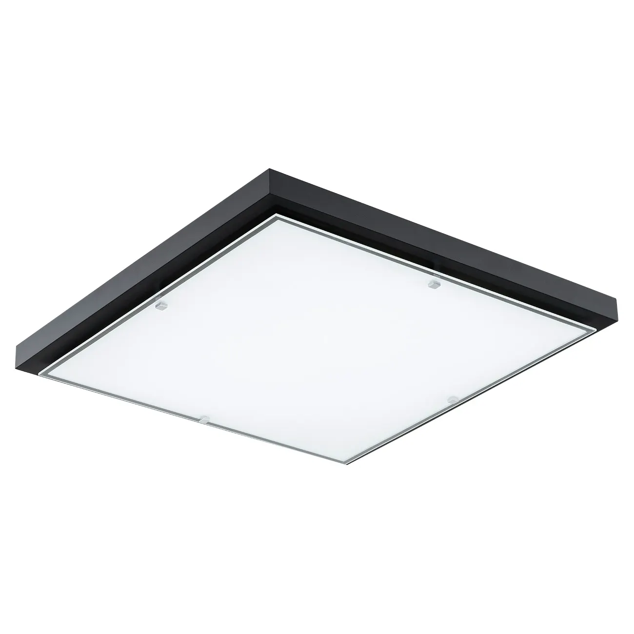 Plafon CARLSON drewniany czarny opal kwadratowy 60cm - 1826