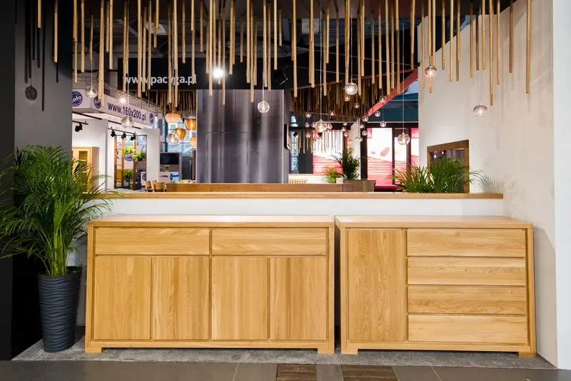 Komoda dębowa KD352 Surowy nielakierowany DREWMAX - 40909