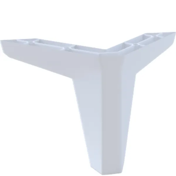 Nóżki do szafek LAURA (zestaw 4 sztuki) - białe - 3097NM80