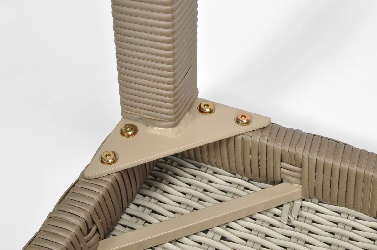 Stół ogrodowy z technorattanu MALAGA 150 - ciemny beż - FE5906948124400