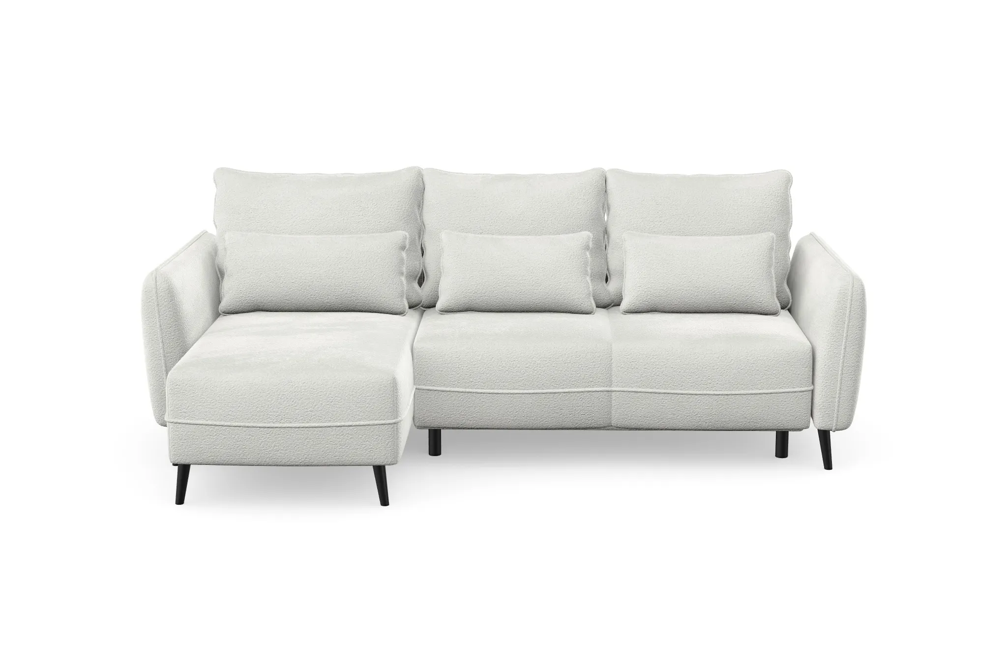 Narożnik z funkcją spania ELEGY lewostronny - tkanina Abramo 08 - kremowy - ELEGY_NAR_ABRIAMO04_L