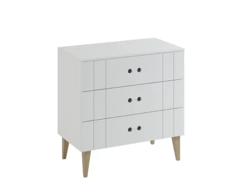 Komoda z szufladami CUBE 90x90 biała