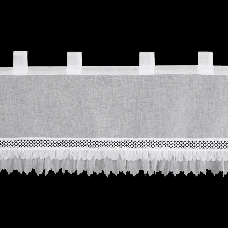 FIRANA GOTOWA KATRIN NA SZELKACH 150 X 40 CM BIAŁY — zdjęcie 7