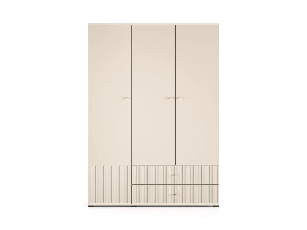Szafa 3-drzwiowa z 2 szufladami SOPHIE 22 cashemere 150x55x210 cm - 1SOPH22-001