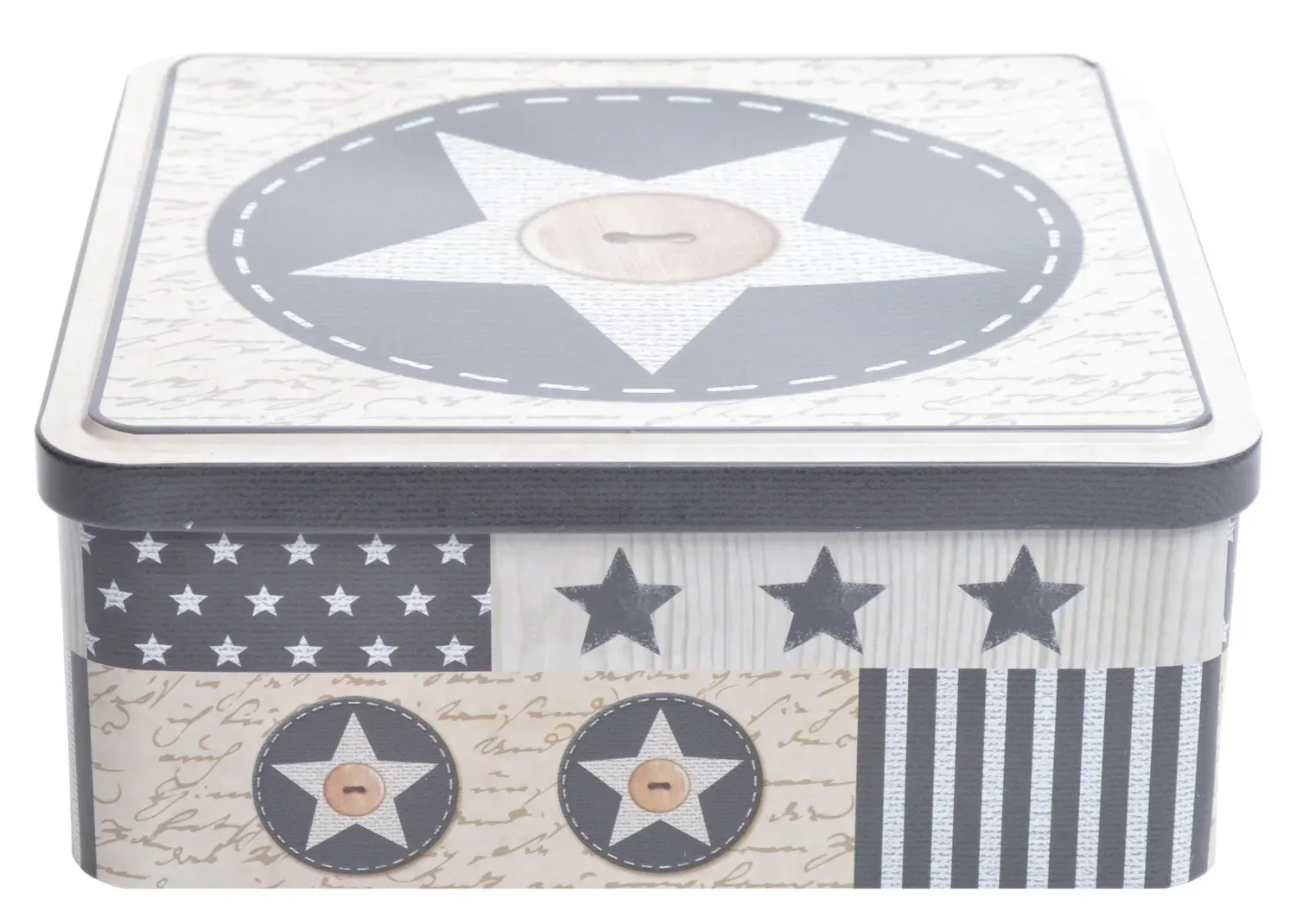 Puszka prostokątna z gwiazdką mała 33100 Puszka prostokątna z gwiazdką mała 33100