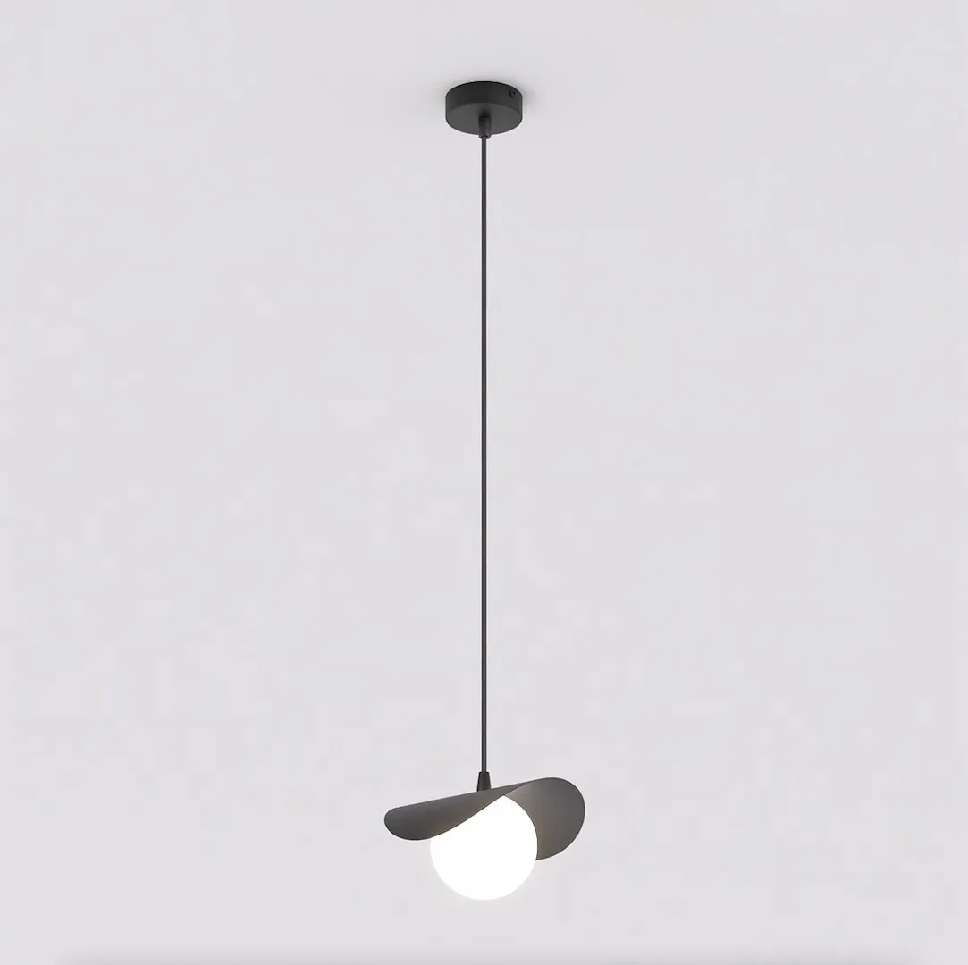 Lampa wisząca metalowa RITUAL 1 czarna