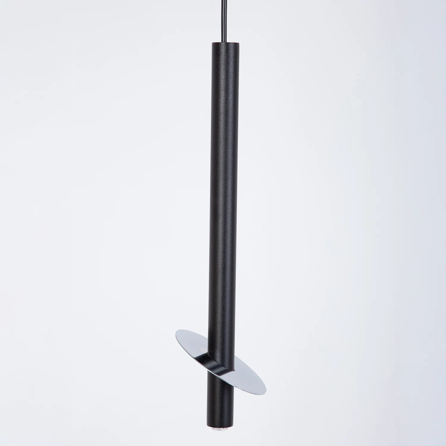 Lampa wisząca sopel RING 1 stal czarny srebrny - SI_41238