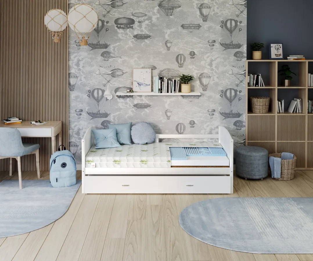 Materac piankowy SORRENTO - 90x200x11 - H2 średnio miękki / H4 twardy - FDM_5904323815073