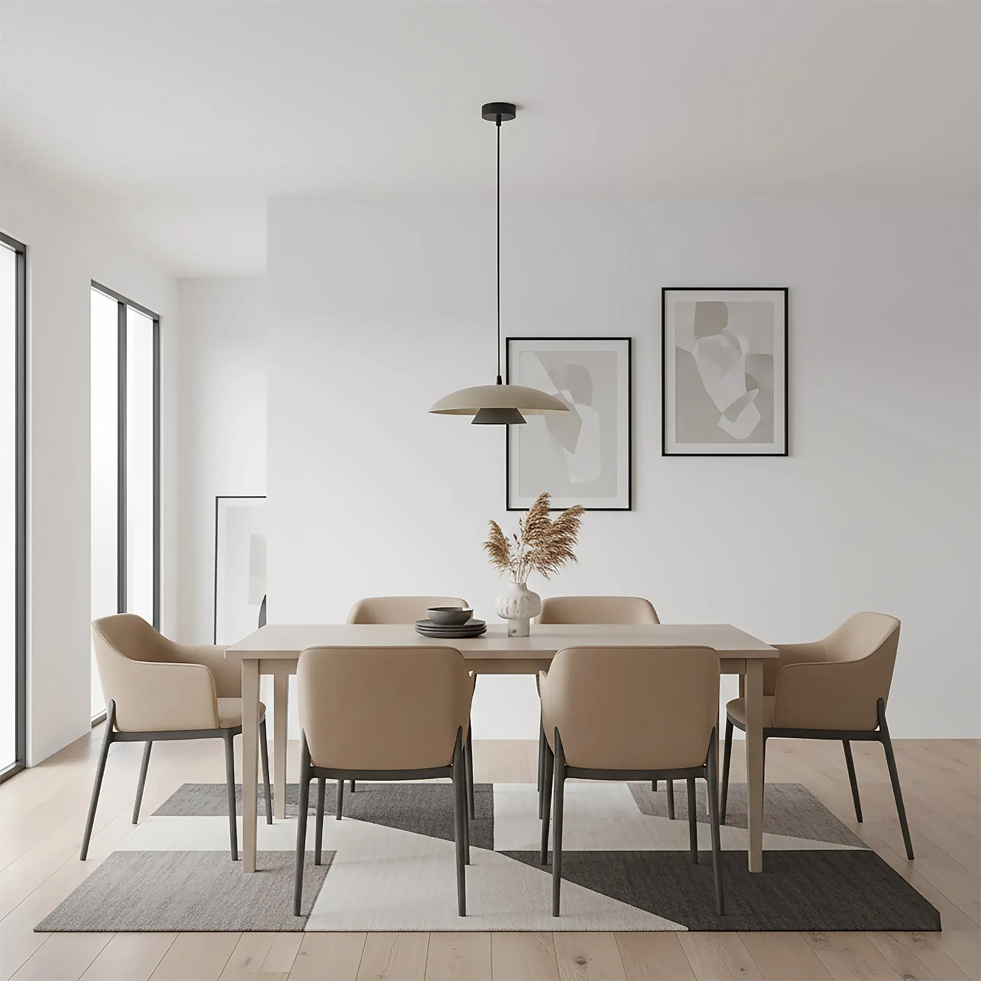 Lampa wisząca BABEL 1 MOKKA BL beżowa czarna - 1622/5