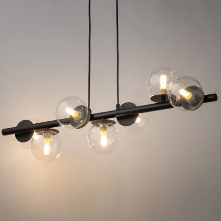 Lampa wisząca AVOLA 7 czarna - SI_40792