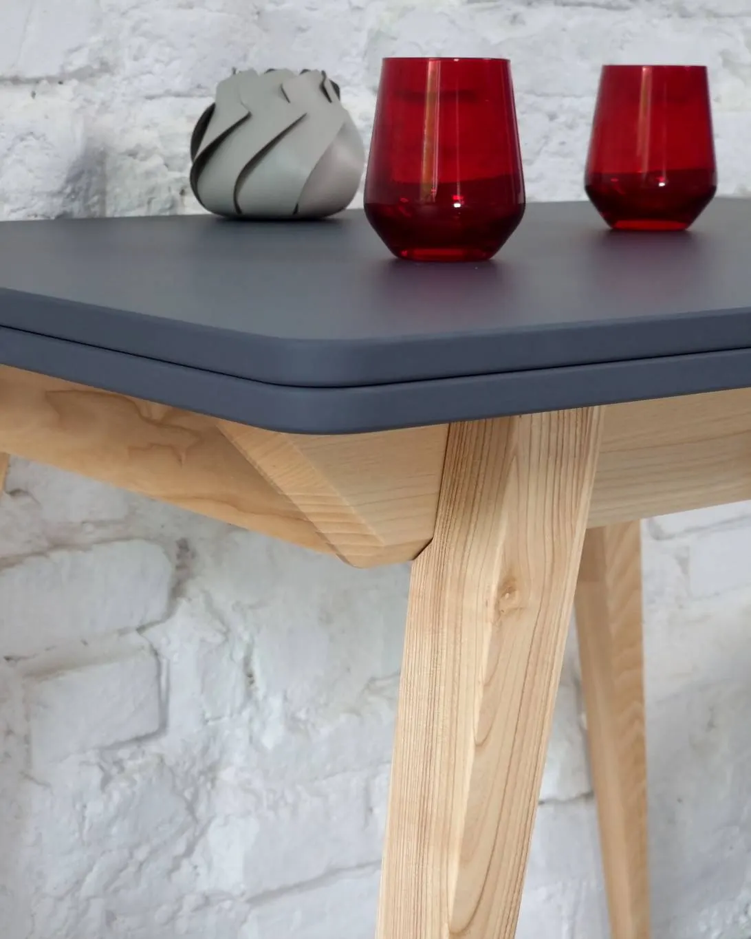 Stół rozkładany ENVELOPE 65x90-130cm grafitowy orzech - NRAGABATE_E3_WAL