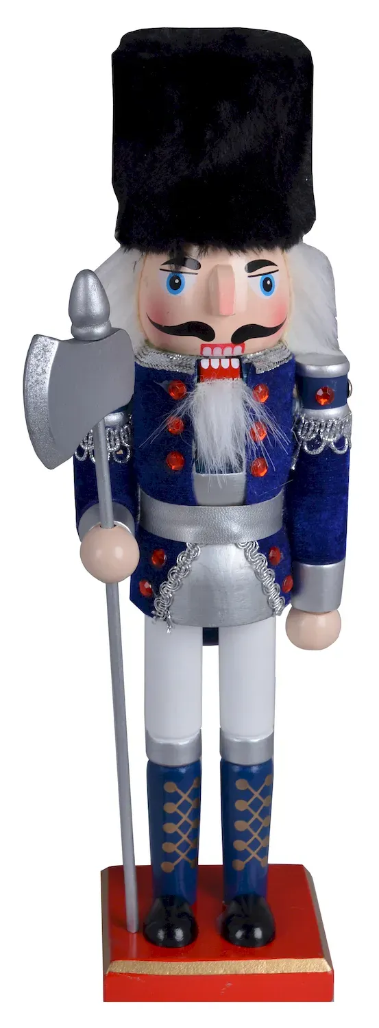 DZIADEK DO ORZECHÓW drewniany aksamitny 5723 granatowy DZIADEK DO ORZECHÓW drewniany aksamitny 5723 granatowy