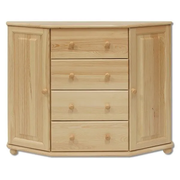 KD130 komoda S115 W100 G47 sosna naturalny DREWMAX — zdjęcie 2