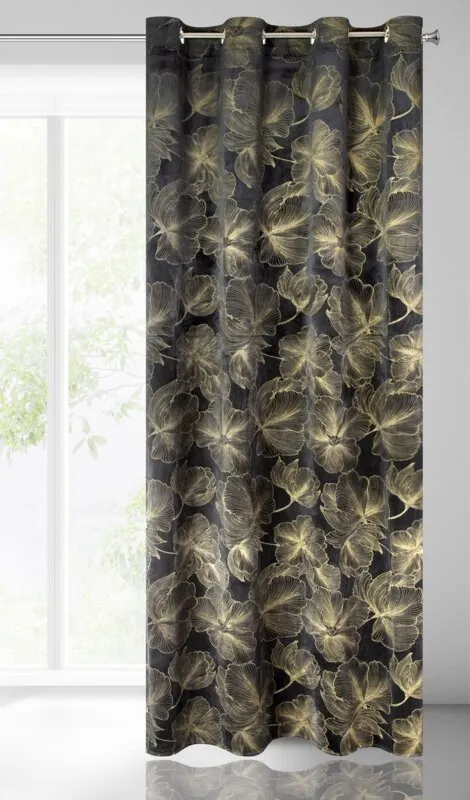 ZASŁONA GOTOWA STELLA 140X250 CM CZARNY - EU_388311