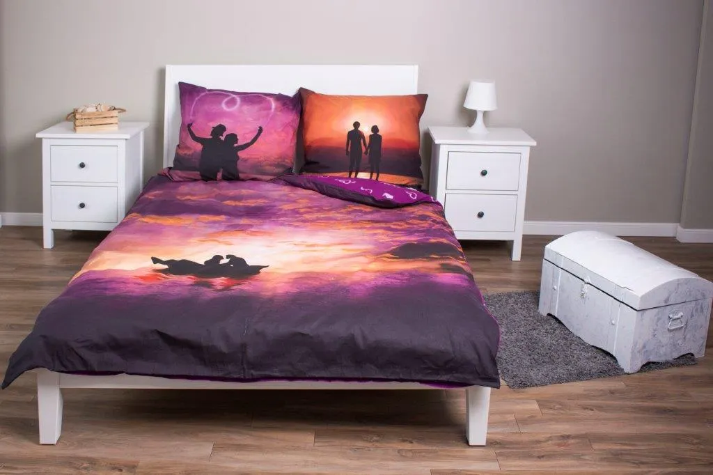 Pościel komplet AMORE 004 bawełna 100% 160X200+70X80 wielokolorowy - FARO_19489