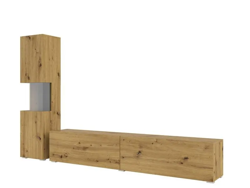 Meblościanka AVA stojąca/wisząca dąb artisan - 24RCLM09