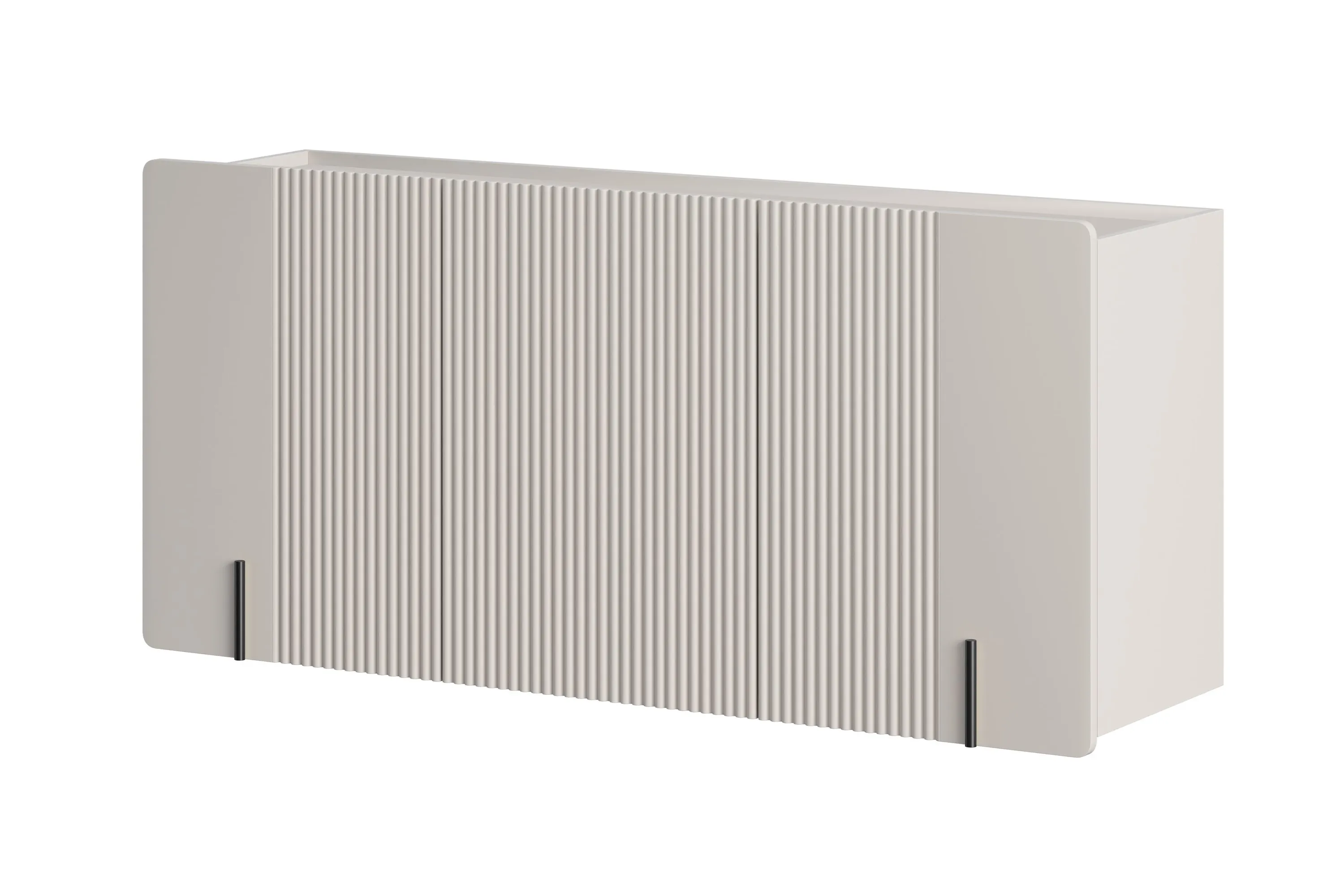 Komoda wisząca 3-drzwiowa MALMI 150cm - kaszmirowy - czarny Komoda wisząca 3-drzwiowa MALMI 150cm - kaszmirowy - czarny