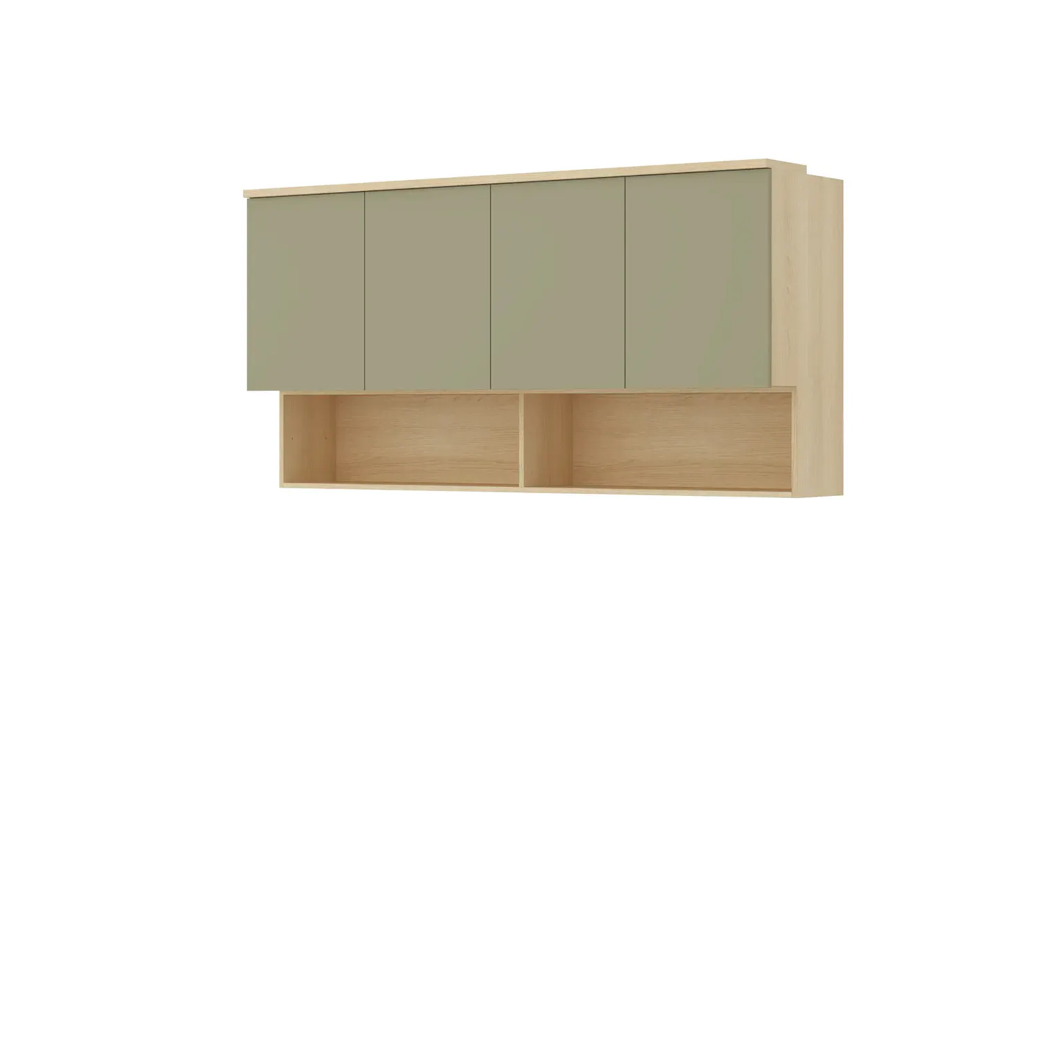 Szafka wisząca 4-drzwiowa P/L 166 cm TERRA 12 dąb Lindberg eukaliptus