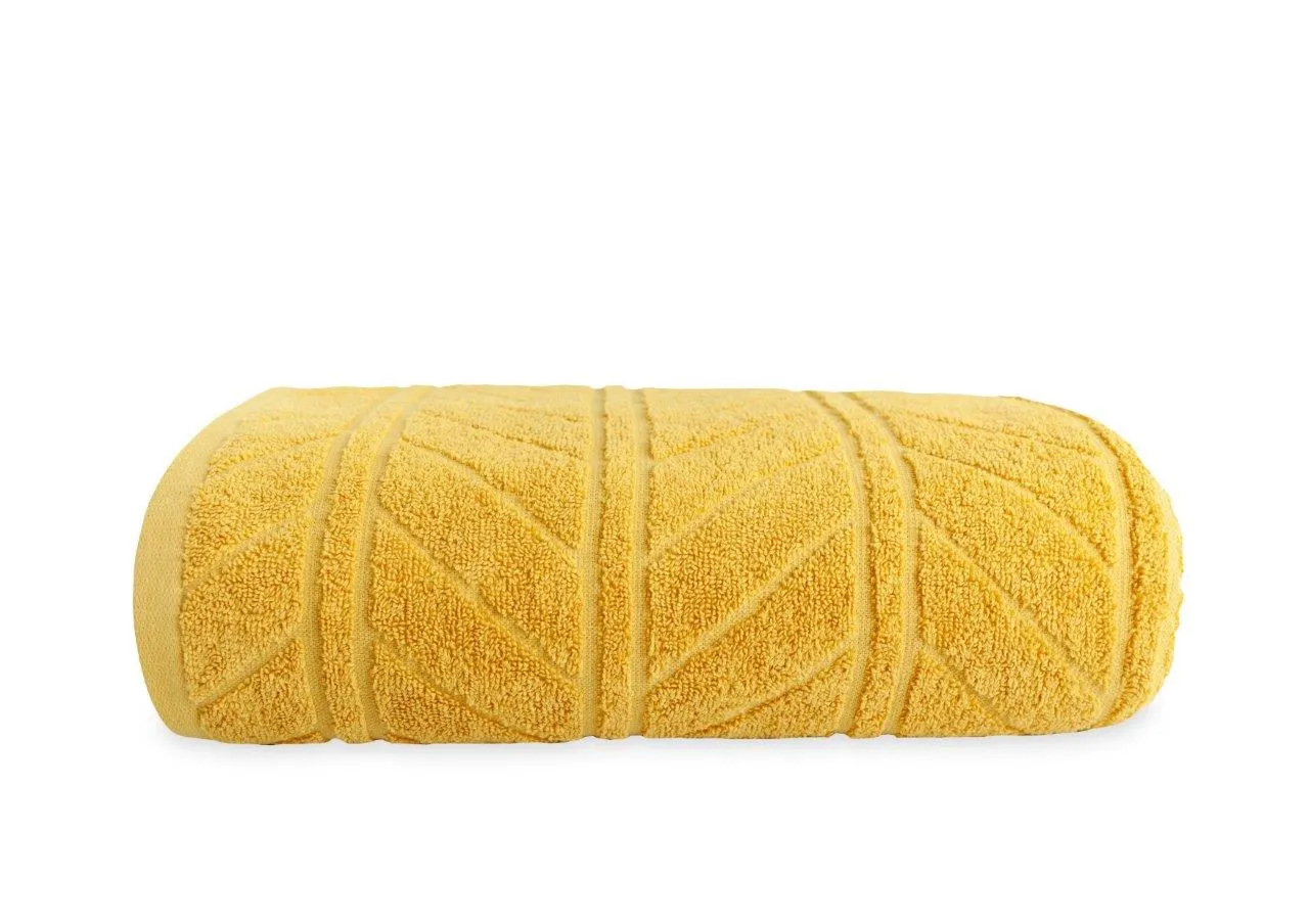 Ręcznik frotte RELIEF 70x140 gramatura 500 żółty Ręcznik, Ręcznik kąpielowy