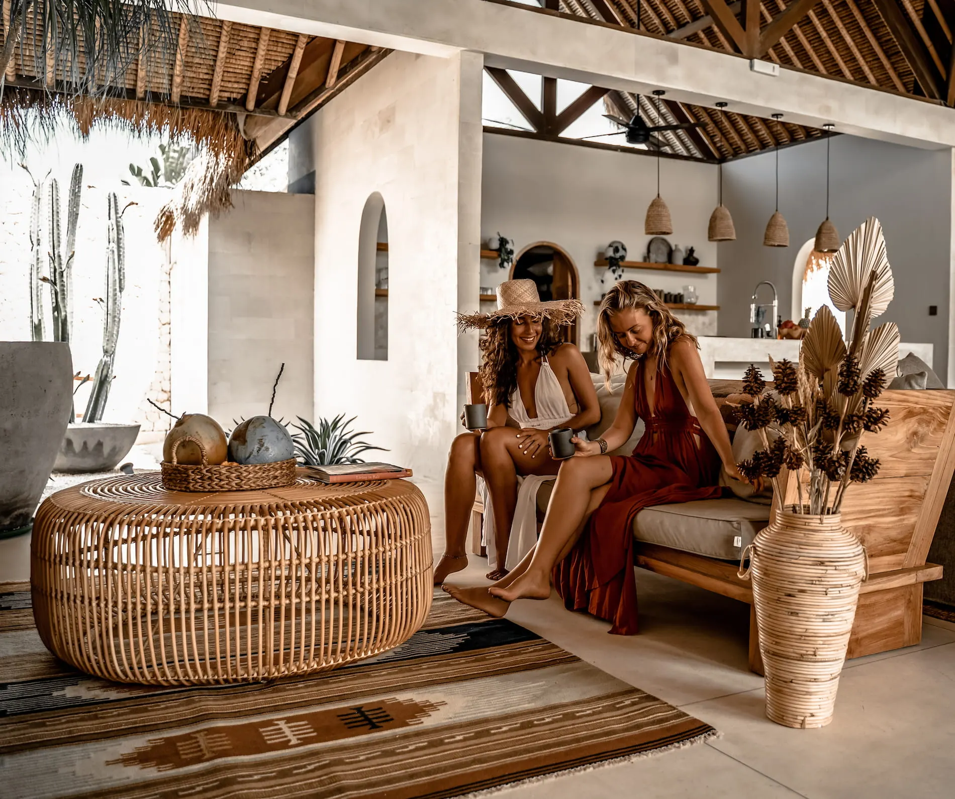 STOLIK RATTANOWY FITO M Naturalny - MMRT001M