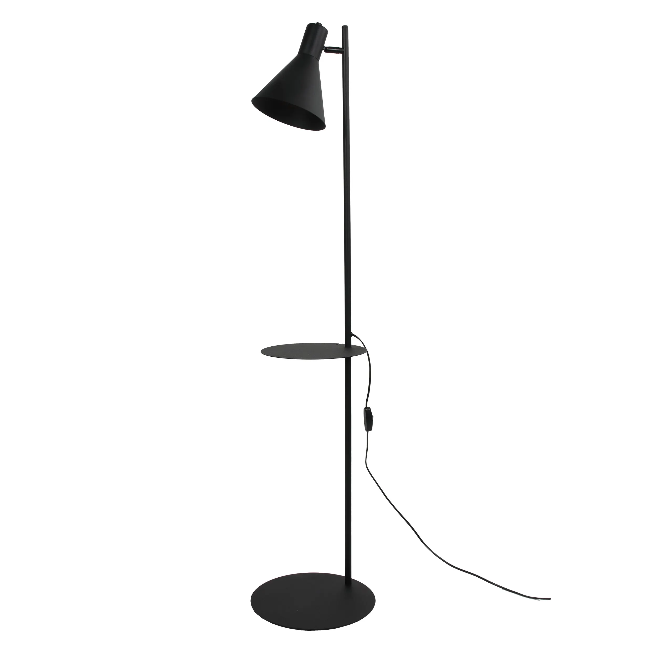 Lampa podłogowa JUMP metalowa z podstawką włącznikiem w przewodzie regulowana 138x30cm