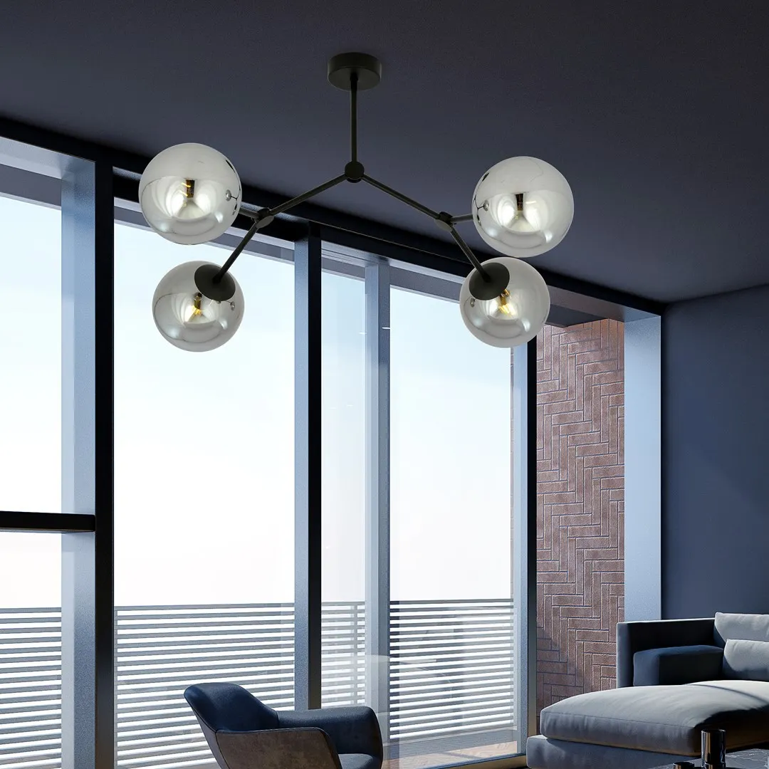 Lampa sufitowa SPACE Czarny 1134/4 - 1134/4