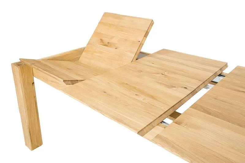 Stół dębowy 160(210-260)x100 ST384 Kakao DREWMAX