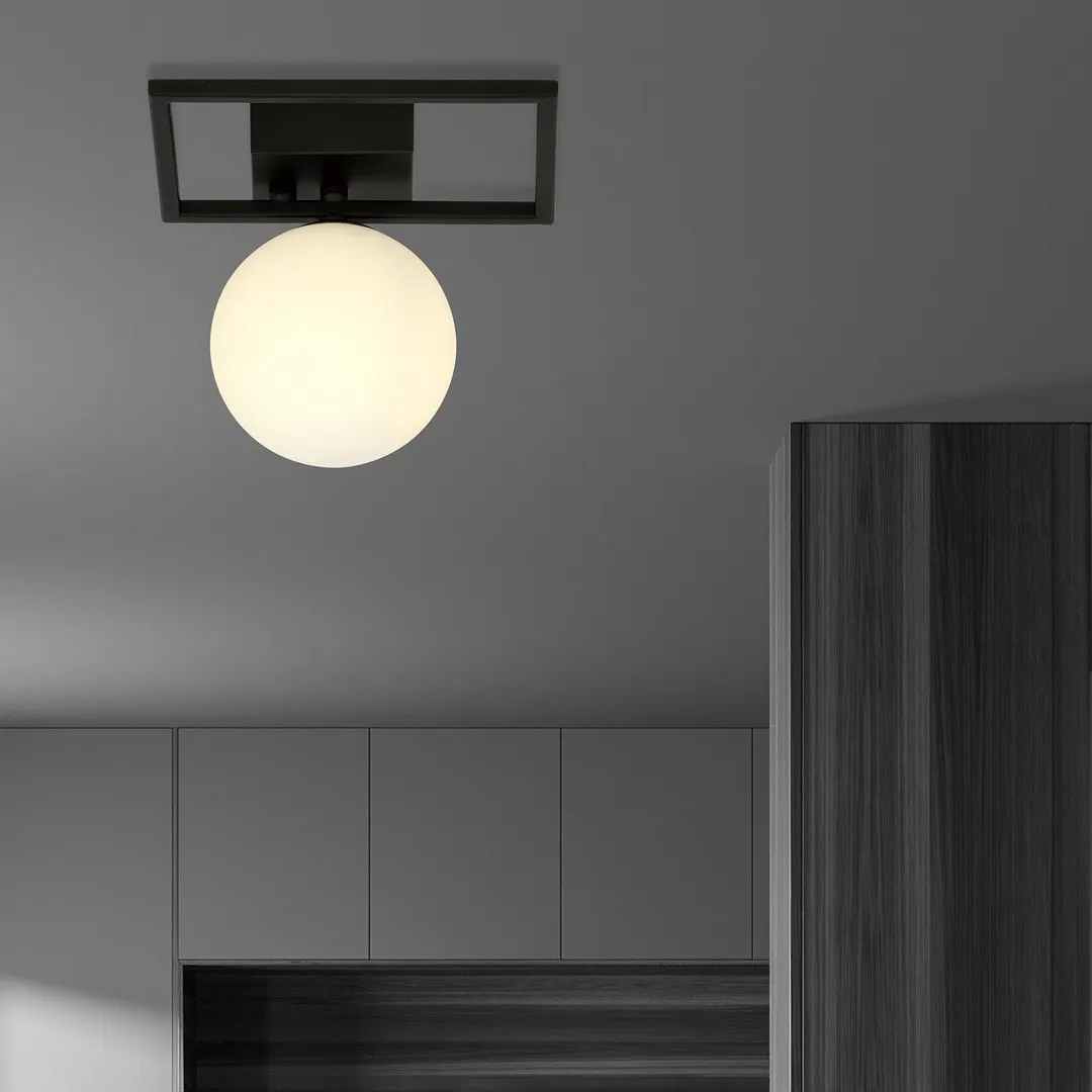 Lampa sufitowa IMAGO 1E czarny biały — zdjęcie 5