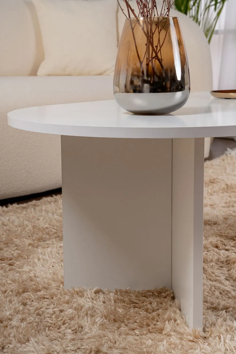 Stolik kawowy SABLE 60x120 biały
