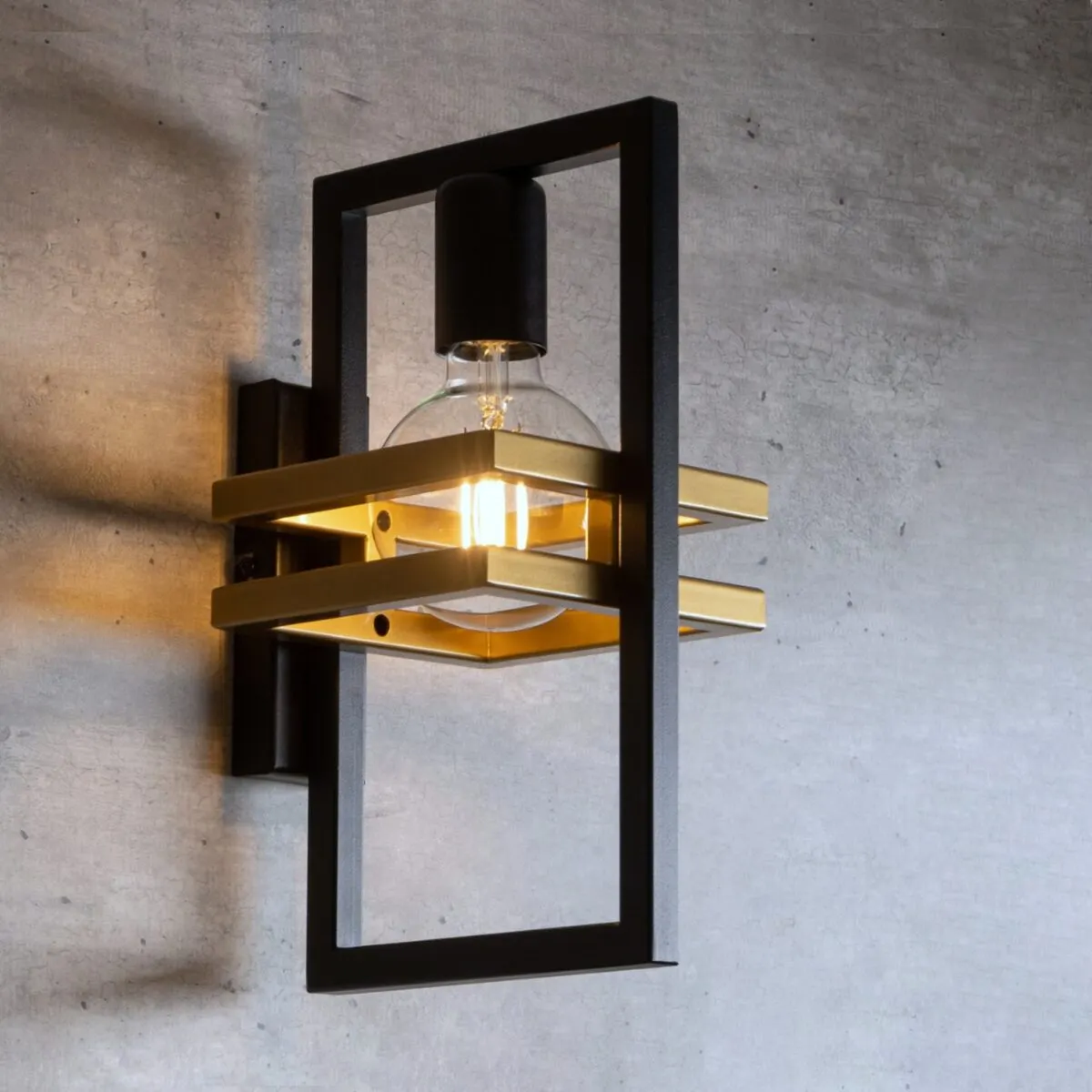 Kinkiet MERCI czarno-złoty - SI_32410