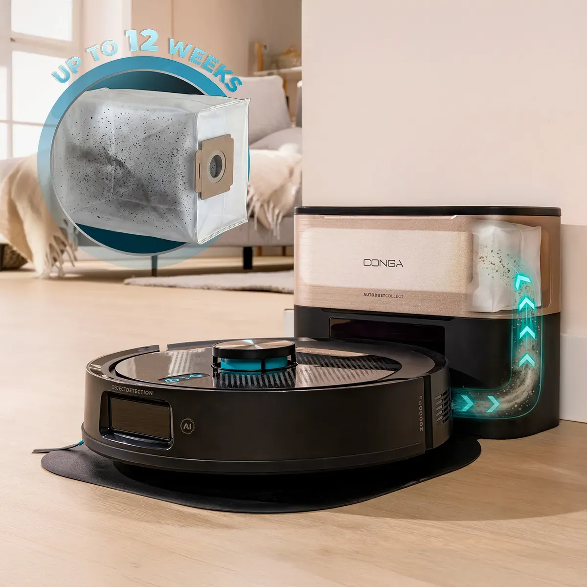 Robot sprzątający 4w1 CONGA Y100 Spin AI - CEC_A01_EU01_115945