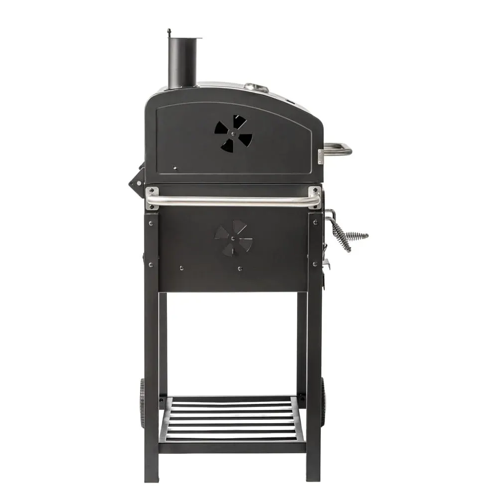 Grill węglowy z kominem na kołach MIR4525K — zdjęcie 7
