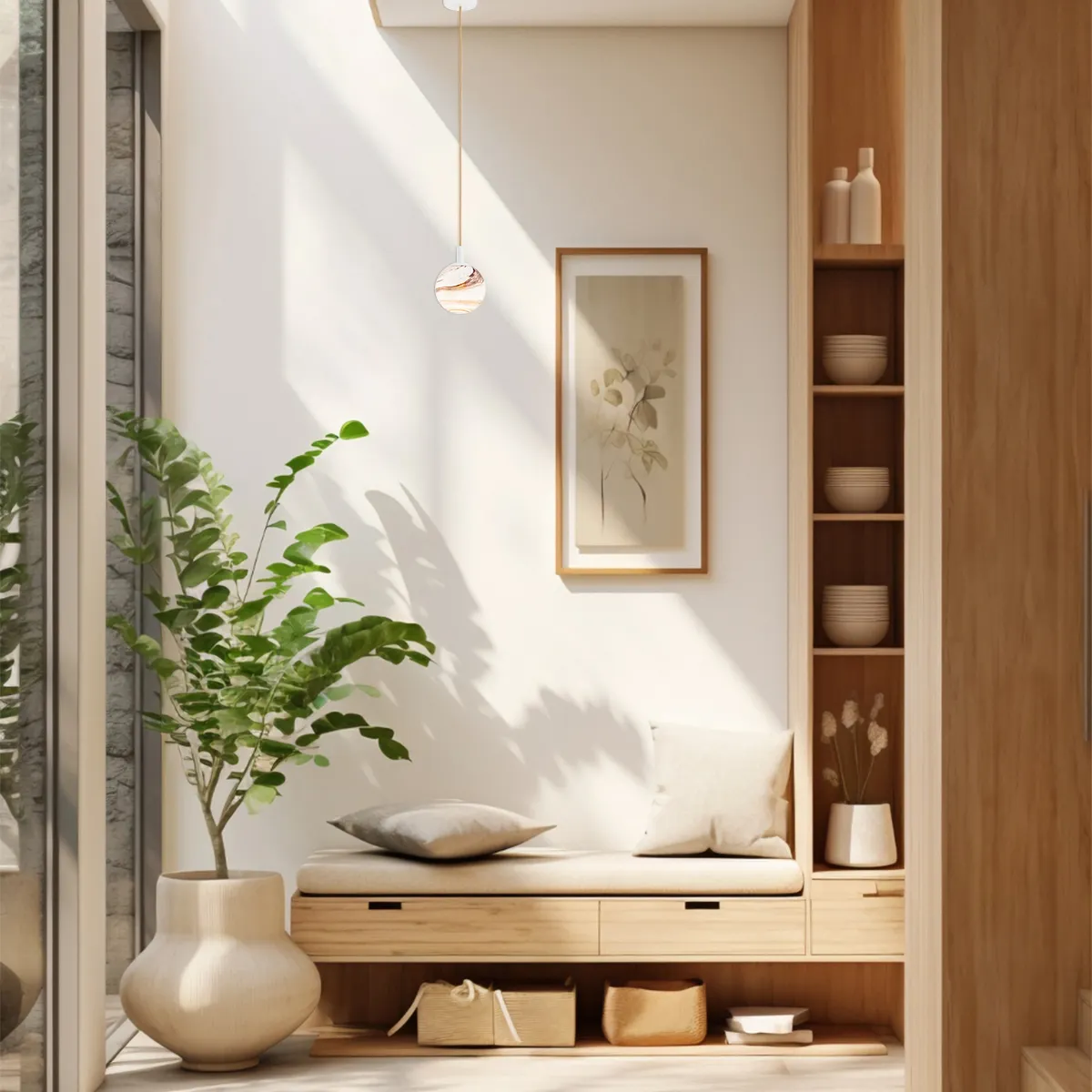 Lampa wisząca ALMIROS biały przewód złoty biało-brązowy marmur klosza 135x12cm - 8451