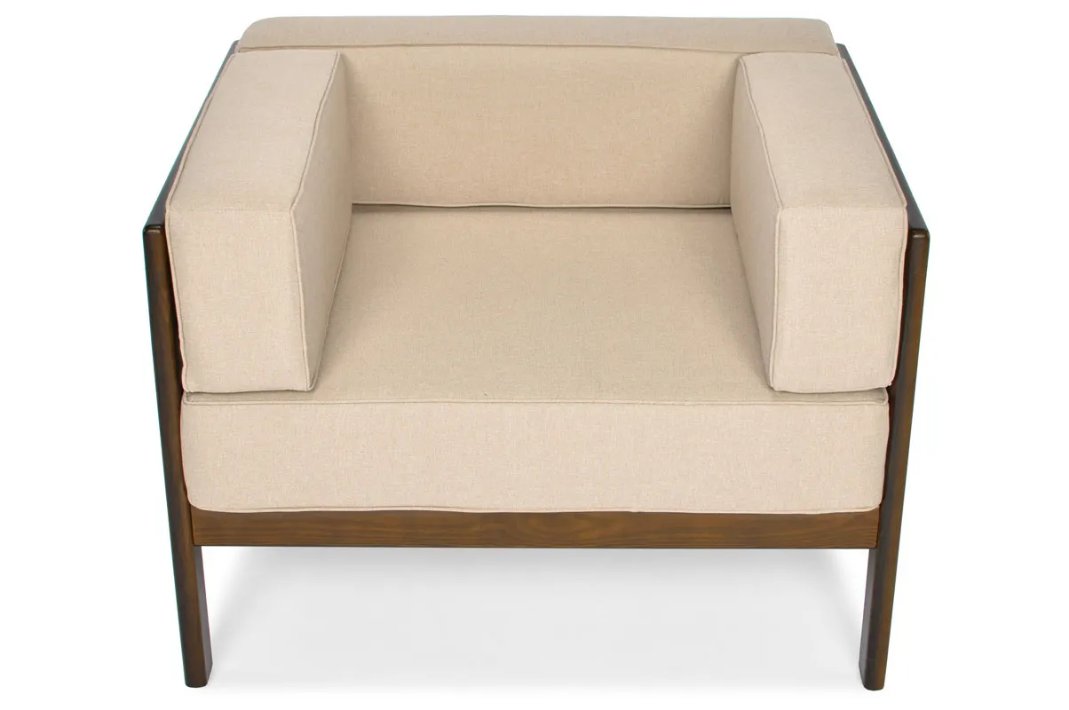 Fotel ogrodowy EDEN - brązowy, beżowy - FE5906948124967