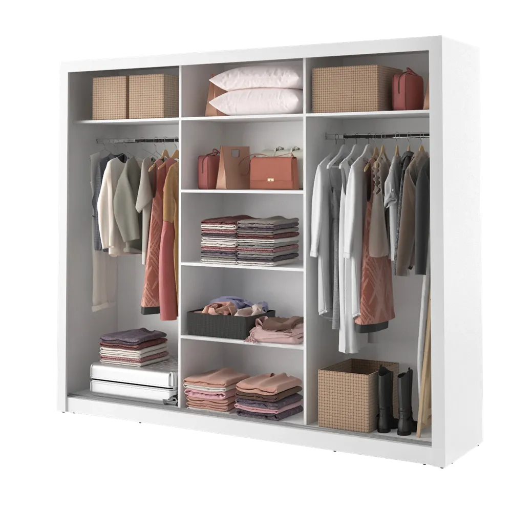 Szafa 3-drzwiowa ARTI AR-02 250cm biała - AR2BI