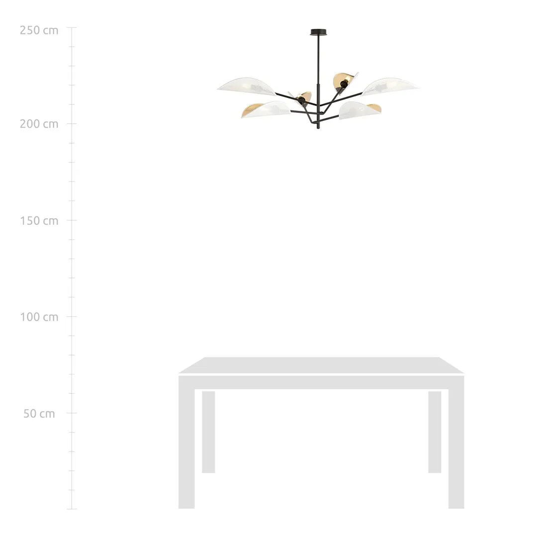 Lampa sufitowa VENE Czarny 1159/6 - 1159/6