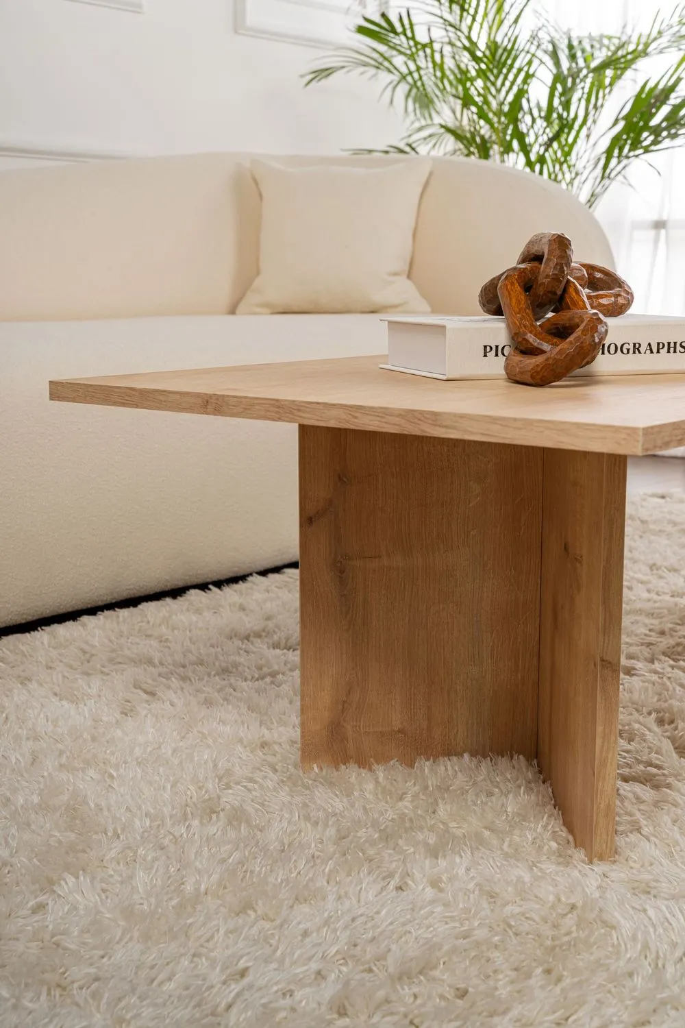 Stolik kawowy SABIN 60x119 cm dąb sapphire — zdjęcie 5