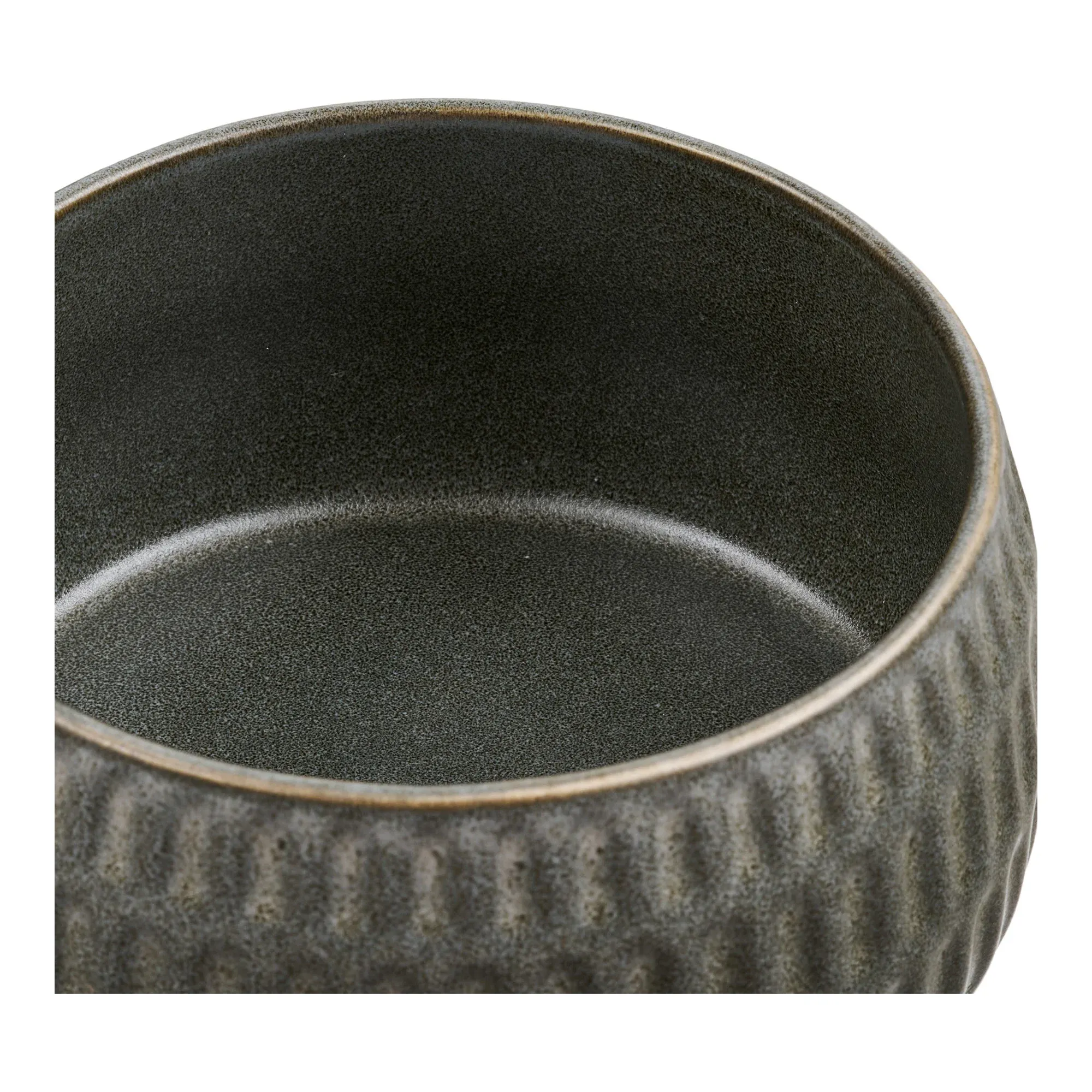 Ceramiczna misa AMALIA 14 cm zestaw 2 sztuk zielono-szara — zdjęcie 6
