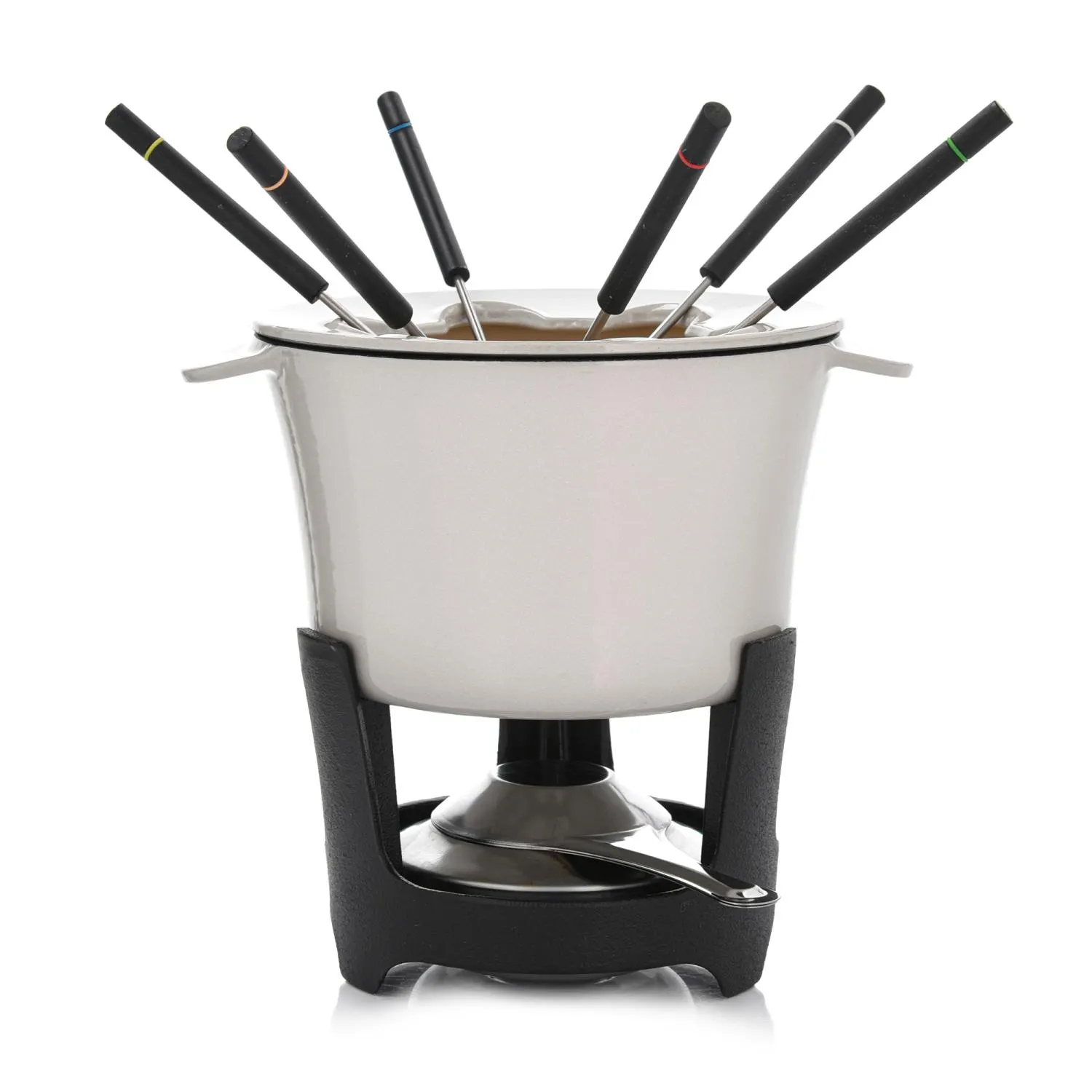 Zestaw do fondue DUKA SCANDI 1,3 l kremowy czarny