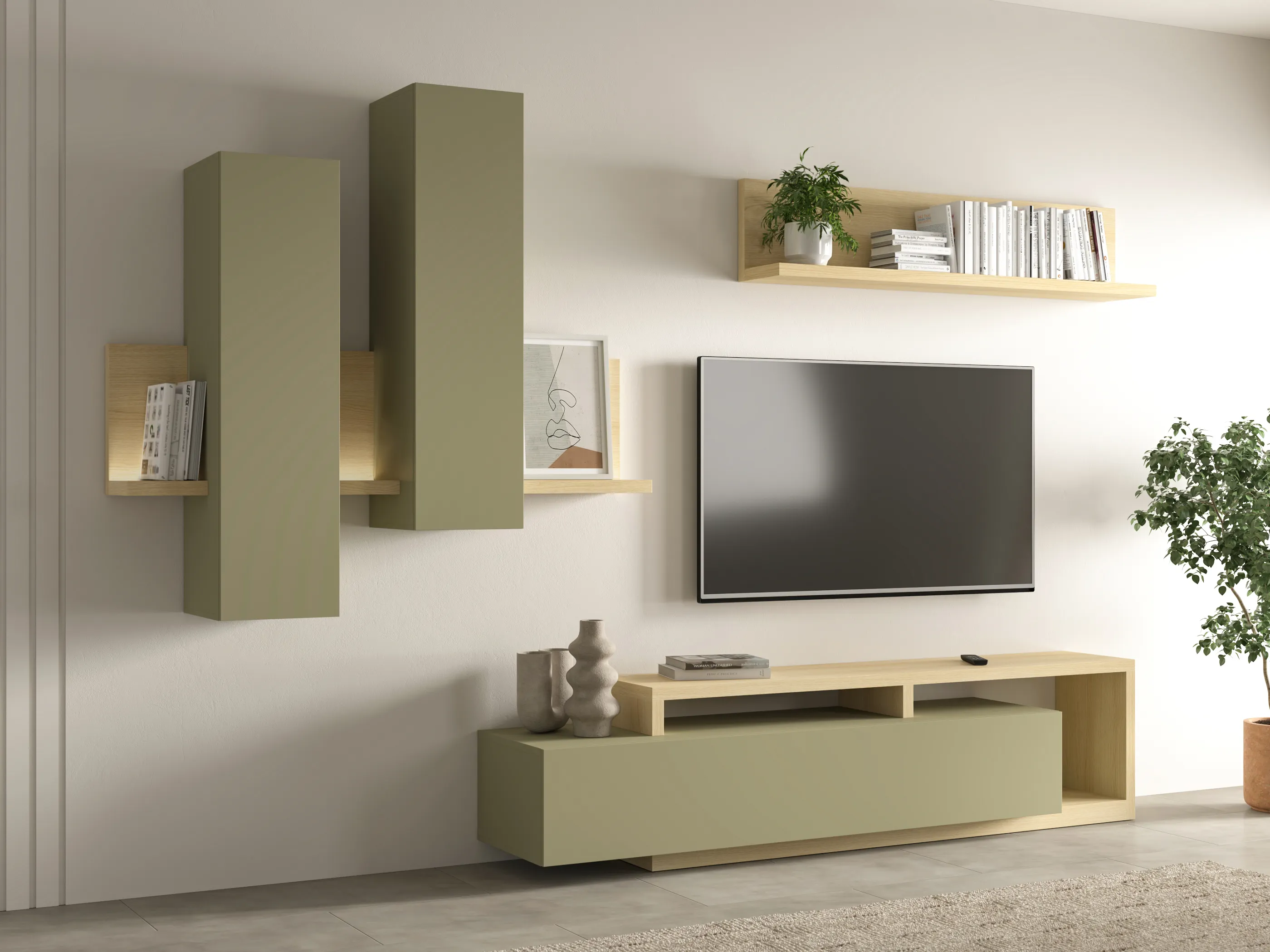 image meble-względne, komody, system-rozmieszczenia, telewizor, regał-nadtynk