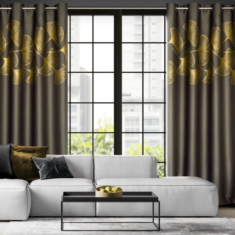 ZASŁONA GOTOWA HARMONY 140 X 250 CM BRĄZOWY - EU_398908